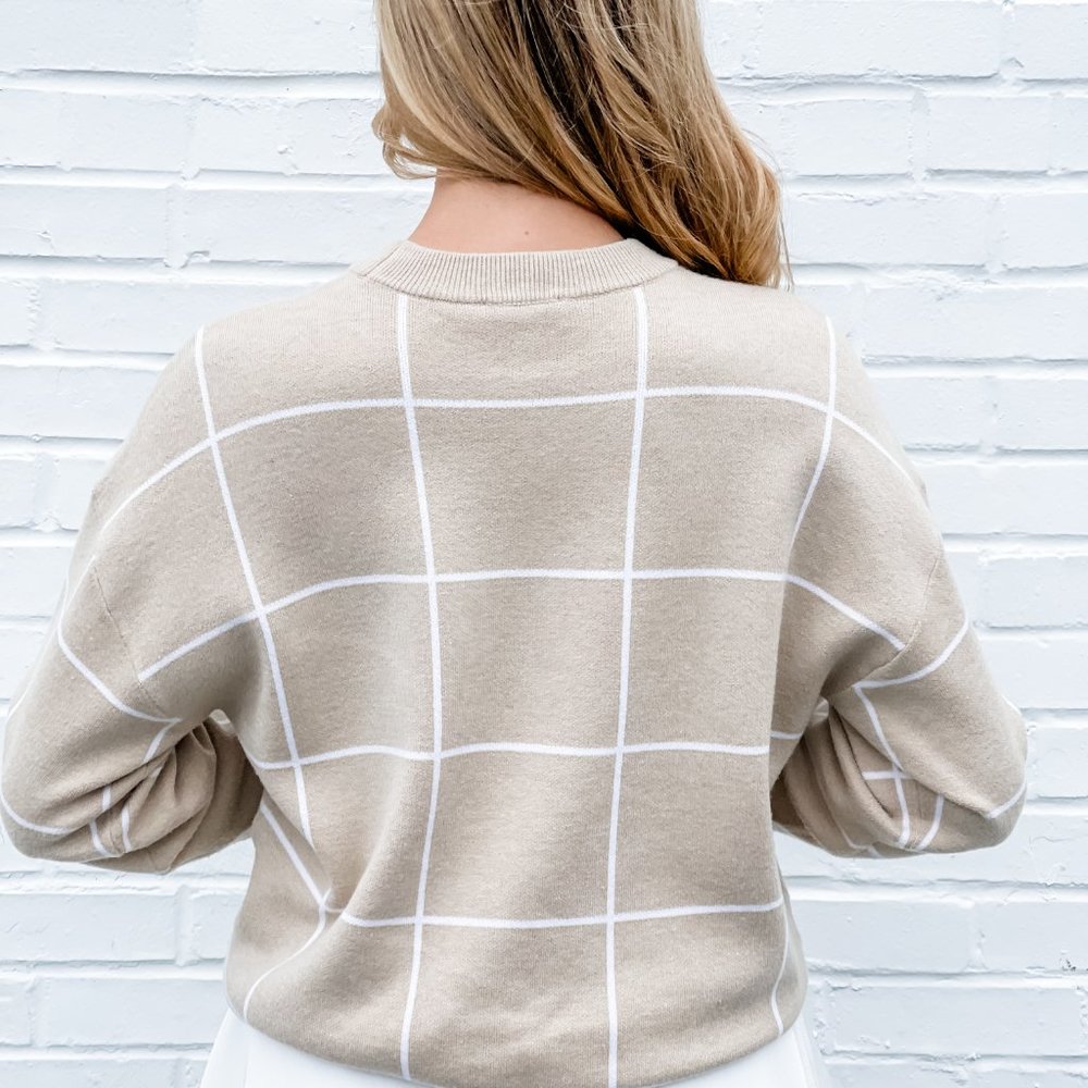 Window Pane Sweater - Picture 2 of 3